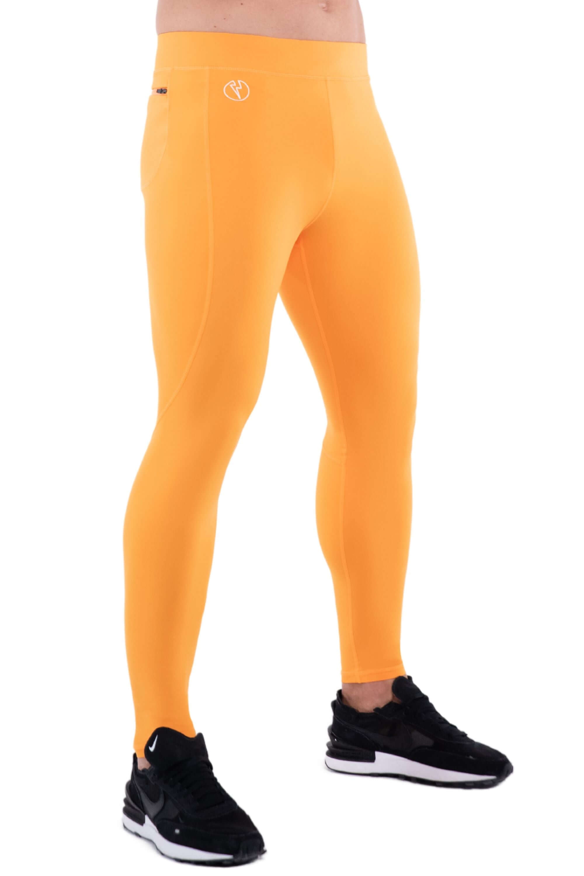 Mens yellow compression pants best sale