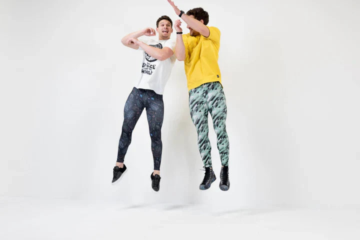 men wearing men's leggings