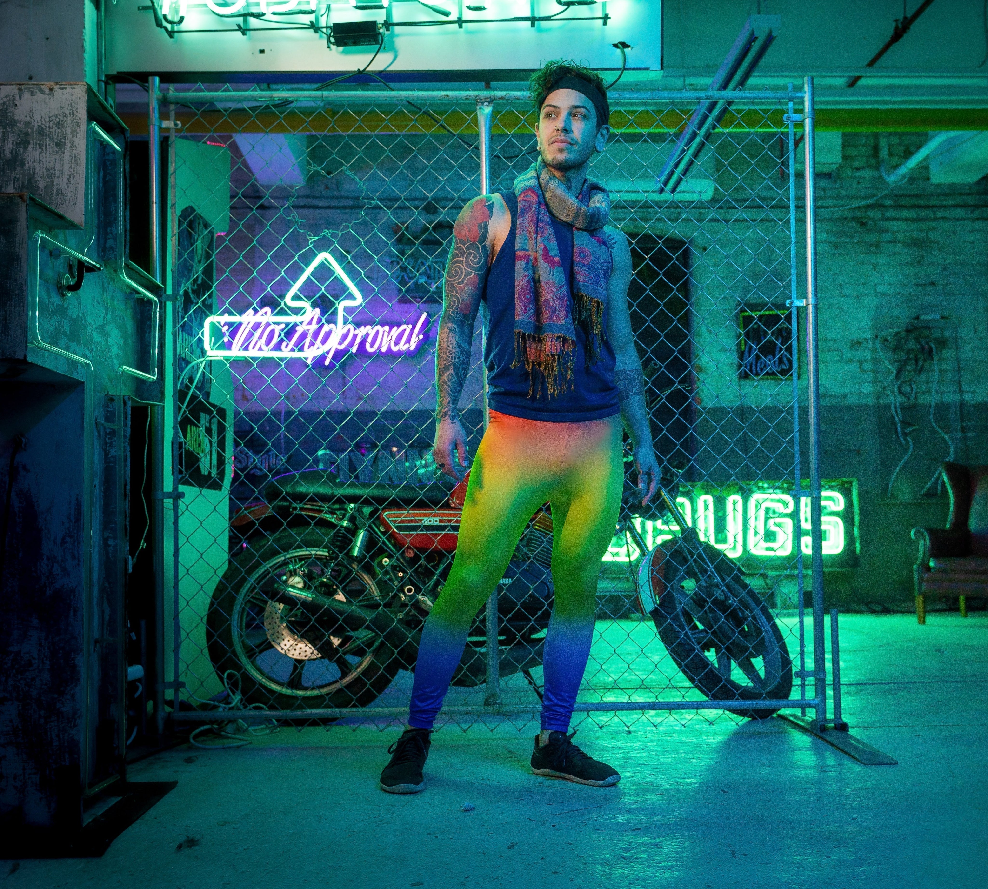 Men's bold print leggings