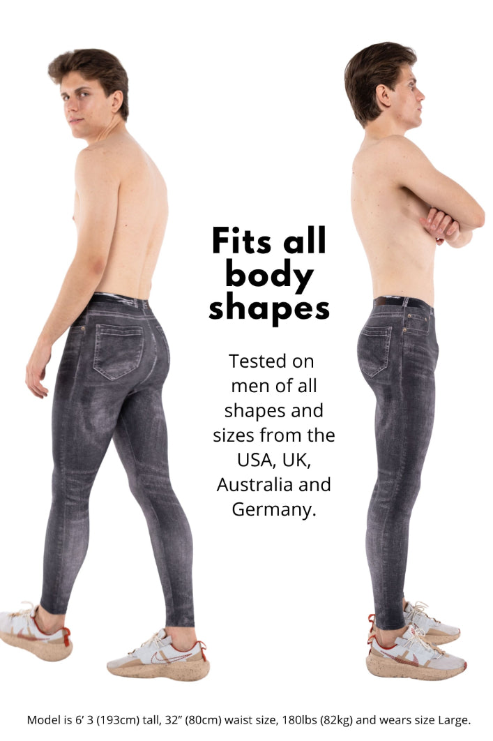 Dark Denim Dave Meggings