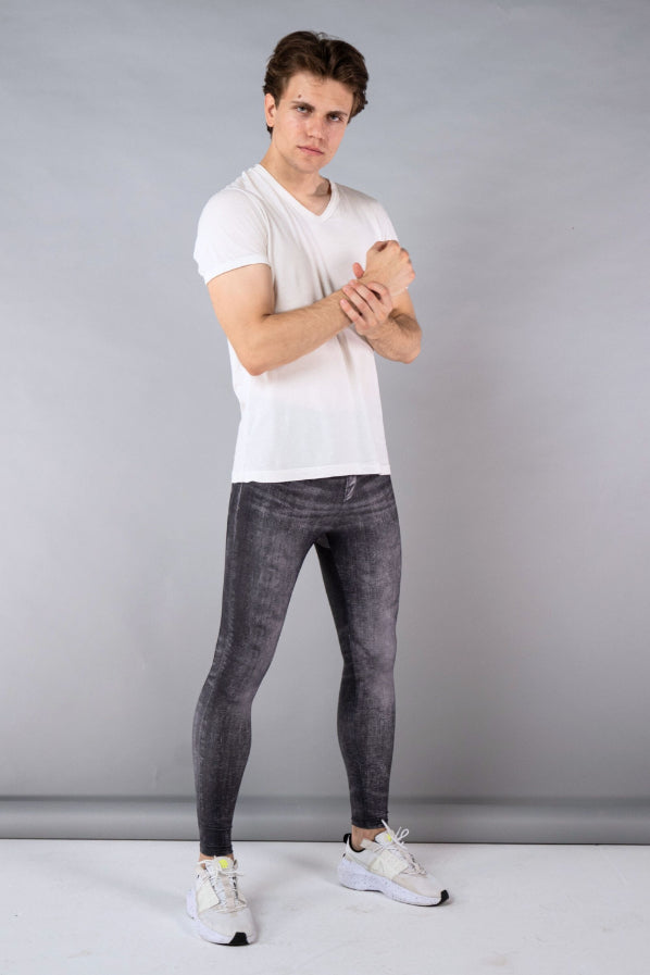 Dark Denim Dave Meggings