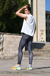 Dark Denim Dave Meggings