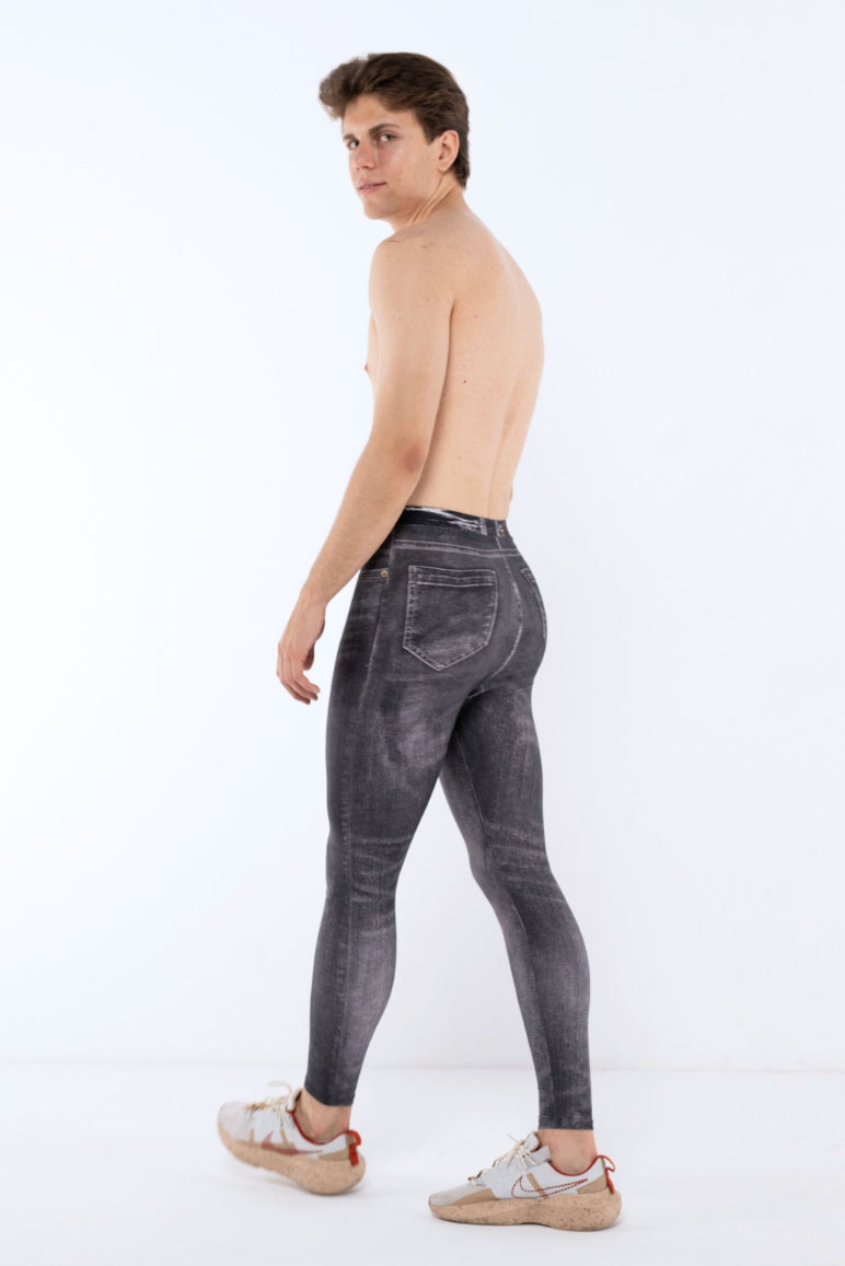 Dark Denim Dave Meggings