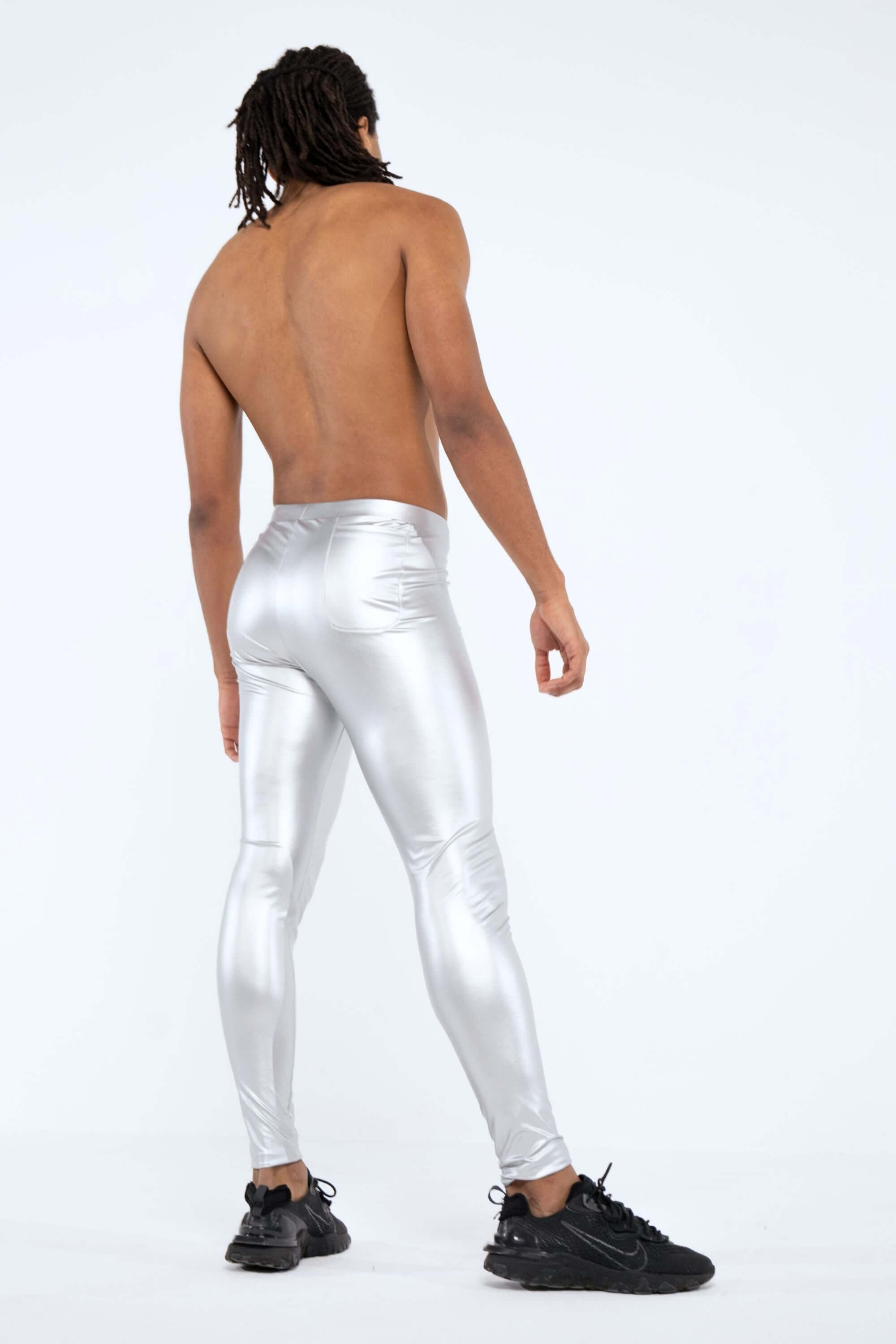 Oslo Faux Leather Leggings back angle