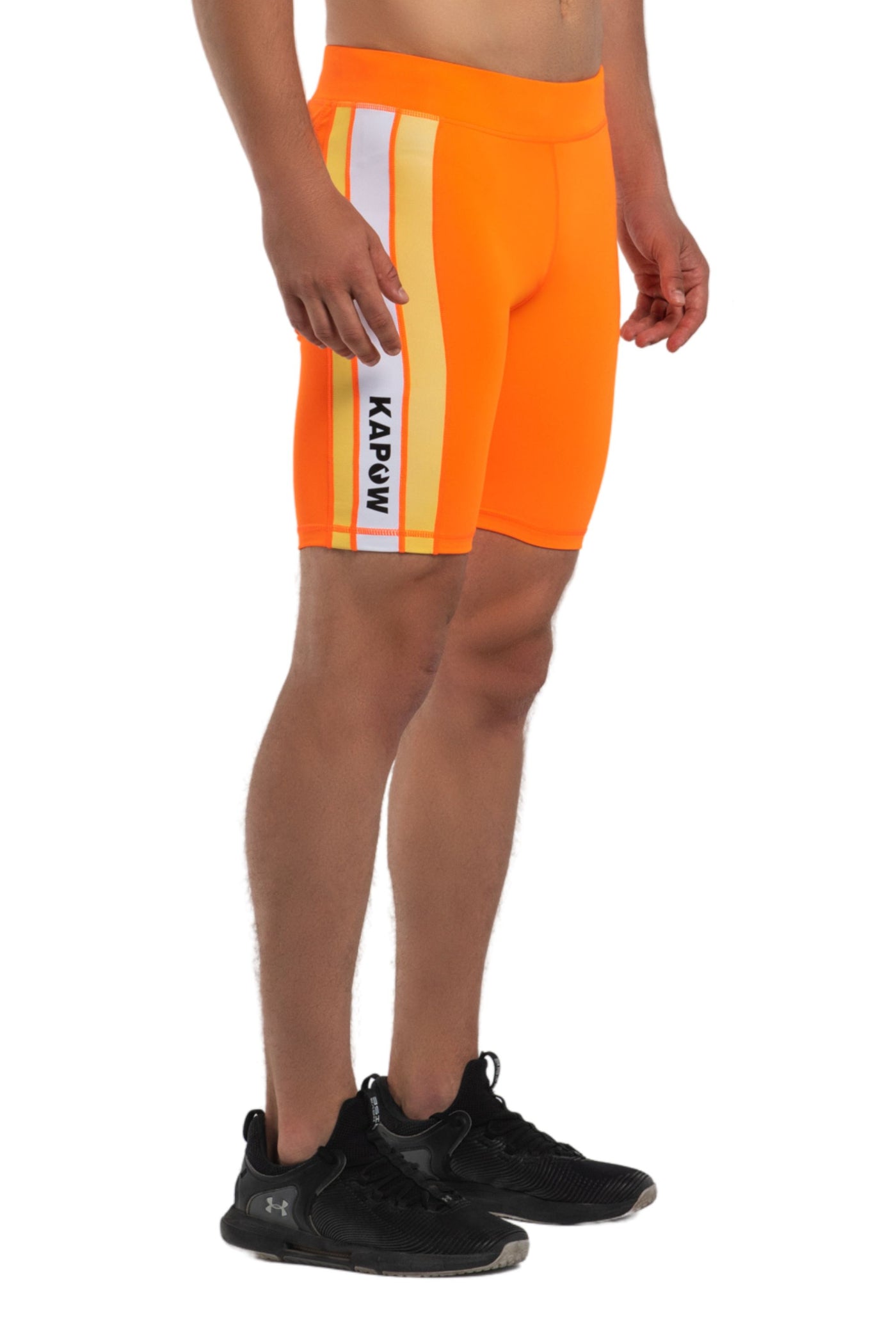 Nitro Men's Compression Shorts l Orange l Kapow Meggings